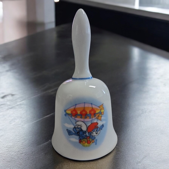 Wallace Berrie & Co. Other - 1982 VTG Porcelain Bell with Smurf Design By Wallace Berrie & Co.